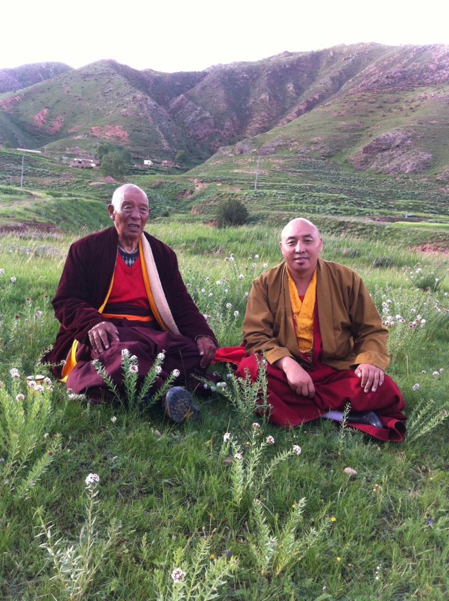 Karma Tupten with Lama Tashi Topgyal